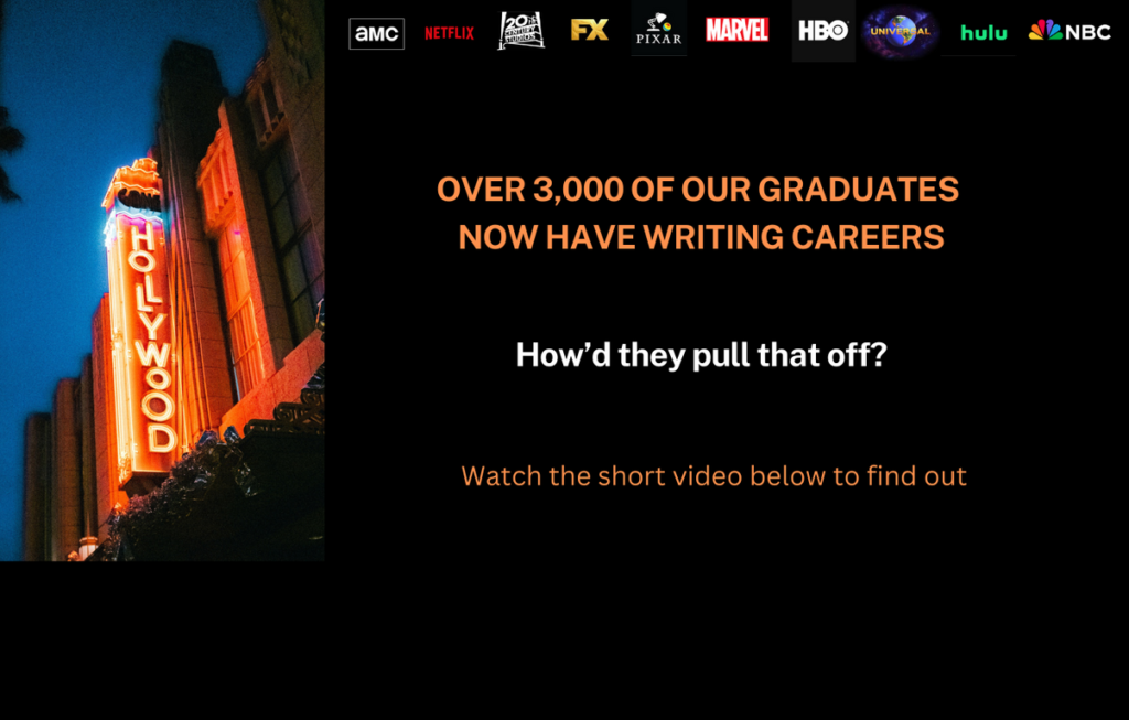Screenwriting and TV Writing Classes Online and in LA